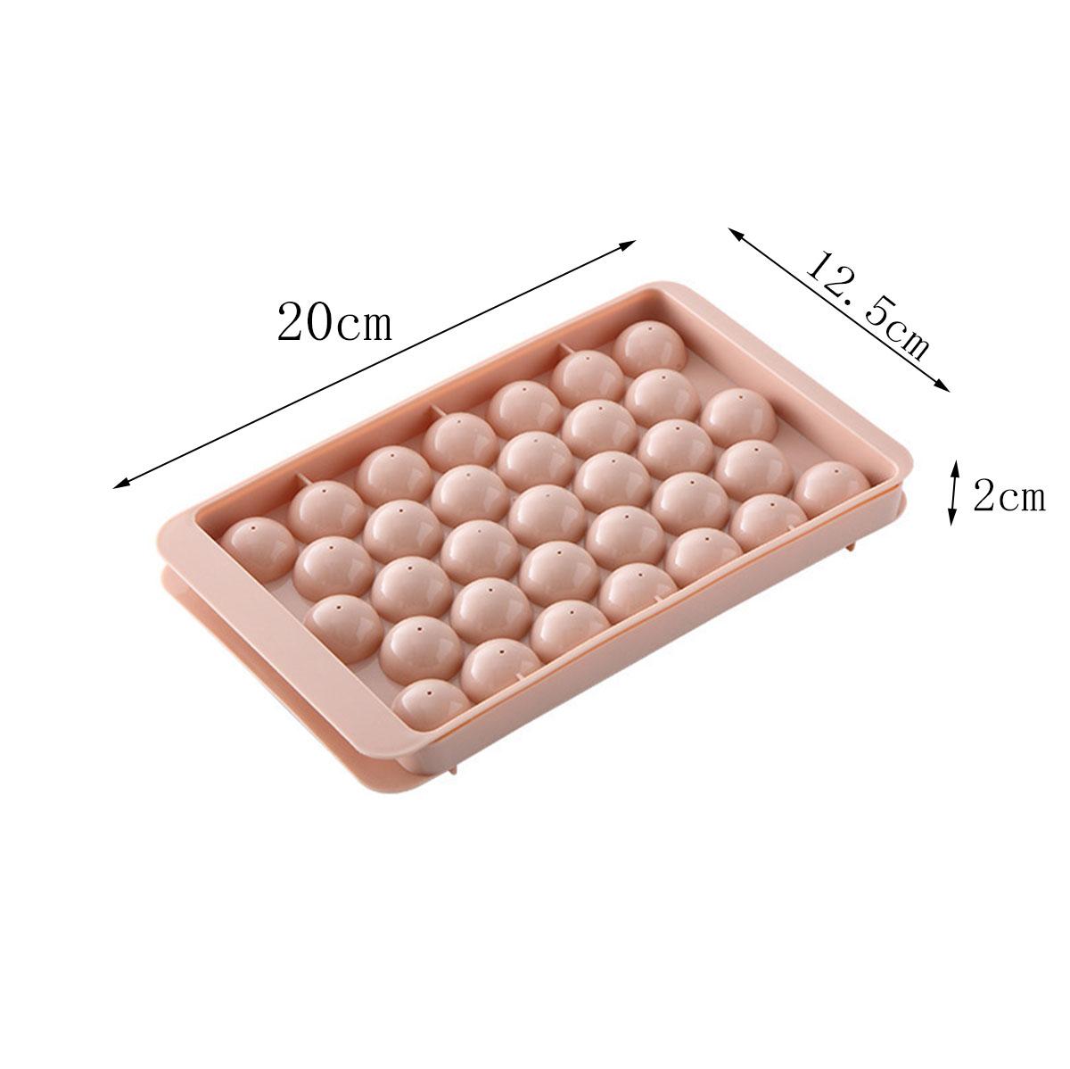 

1 шт. 33 сетки мяч форма для кубиков льда коробка для льда бытовой круглый сферический маленький замороженный кубик с крышкой артефакт пищевой полипропиленовый лоток для льда розовый
