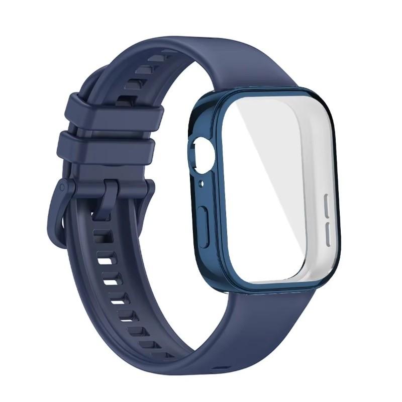 For Huawei Watch Fit 4 Fit 3 Strap Soft Silicone Sport Watchband and TPU Soft Shell Breathable