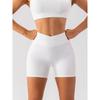 Cross Fitness Shorts Women's Outwear Seamless Tights V-Shaped Yoga Pants Summer Thin Quick-Drying Exercise Shorts