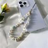 Stone Bead Cellphone Strap Crystal Phone Wrist Lanyard Mobile Phone Chains  Girls Gift