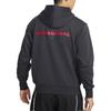 Nike Felpa con Cappuccio Stampa Logo Alfabeto Manica Lunga Felpa Uomo Top Nera FB7661-045