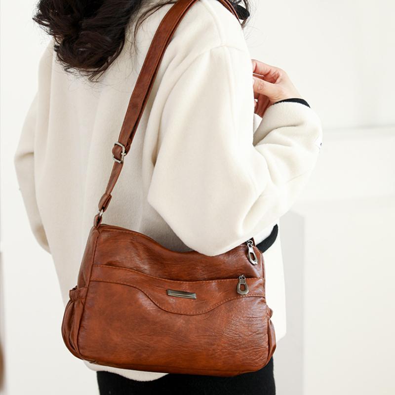 Soft PU Leather Luxury Handbags Purses Women Bags Designer Shoulder Crossbody Bag For Female Branded 2024 Winter Trend Messenger Bags