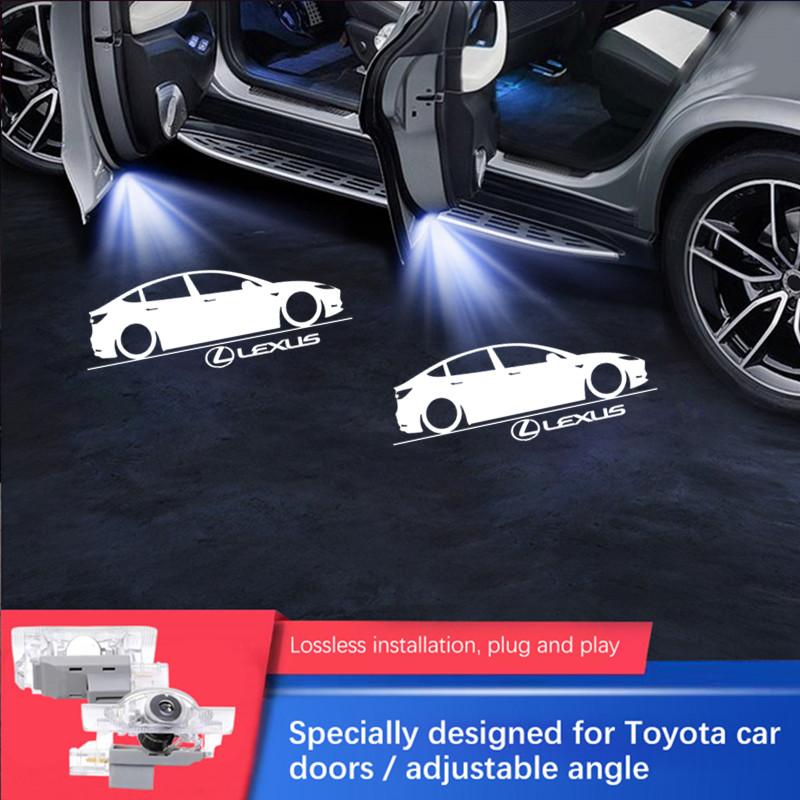 

LED Car Door Ghost Shadow Lamp Logo Projector Welcome Light Accessories For LEXUS ES LS IS IF LX RX GS GX HS NX LM LC LF RZ RC