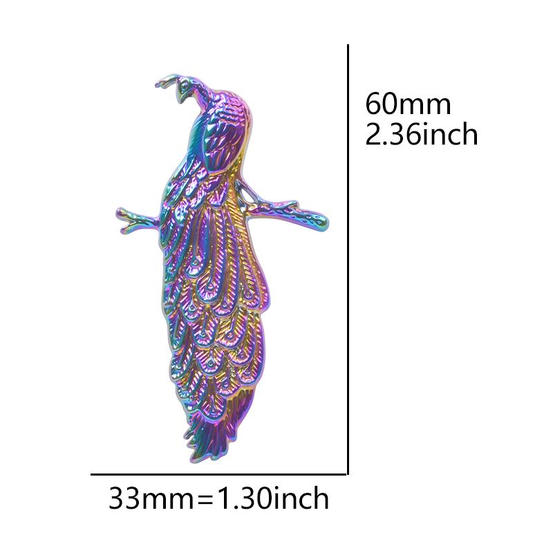 2Pcs Rainbow Animal Charms For Jewelry Making Supplies Elephant Leopard Butterfly Charm Pendant Handmade Accessories Fatima Hand