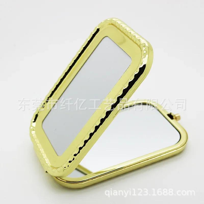 1pcs Portable Makeup Mirrors Metal 70mm Blank Round Compact Mirror For DIY Girl's Women Cosmetic Pocket Mirror Beauty Tools
