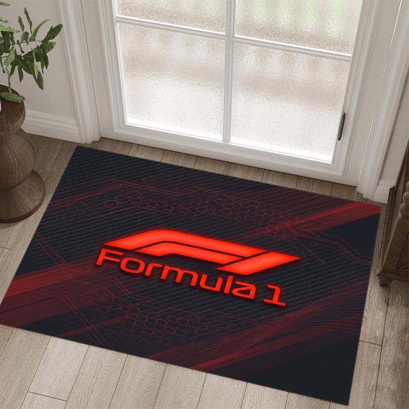 Tappeto in Velluto di Cristallo Design F1 Accogliente Non?Tappeto Stampato Antiscivolo per Camera da Letto Soggiorno Ingresso