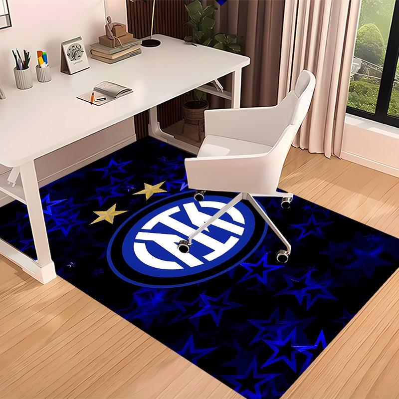 Inter Milan logo1 Printed Absorbent Washable Carpet, Non-Slip Bathroom Mats, Kitchen Rugs, Yoga Mat,Living Room Entrance, Camping Picnic Rugs