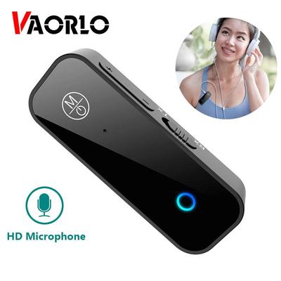VAORLO Transmetteur récepteur Audio Bluetooth 5.1, adaptateur sans fil Lavalier, musique stéréo AUX 3.5MM, faible latence, pour voiture, TV, PC, casque