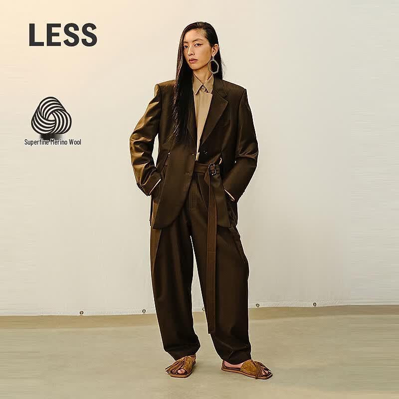 LESS 2026 Spring Casual Tapered Trousers