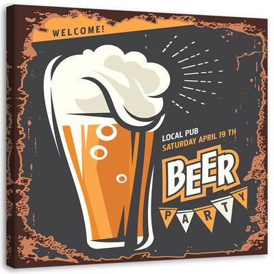 Imprimare pe pânză Beer Retro Sign