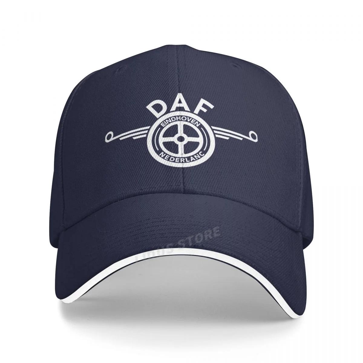 OakVerve DAF Unisex Casual Zwarte Baseballpet met Wiel Logo - Verstelbare Zomerhoed Adjustable