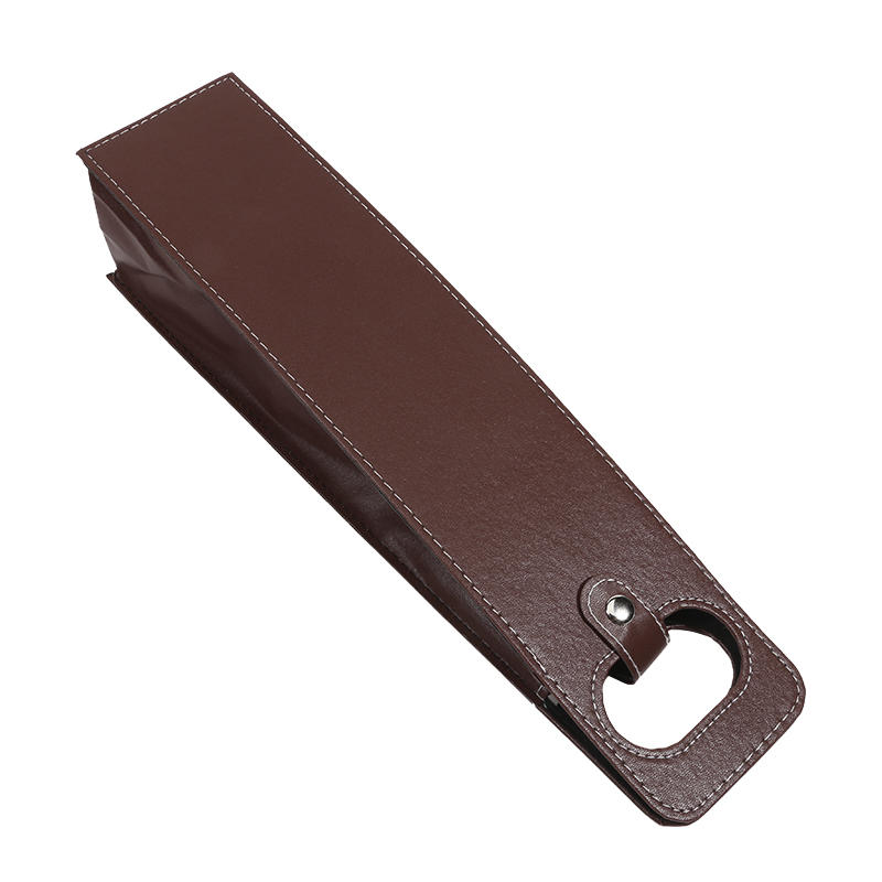 Reusable Leather Wine Tote Carrier For Wine Bottles Portable Champagne Gift Bags For Picnic Party Wedding Portable Wine Bags