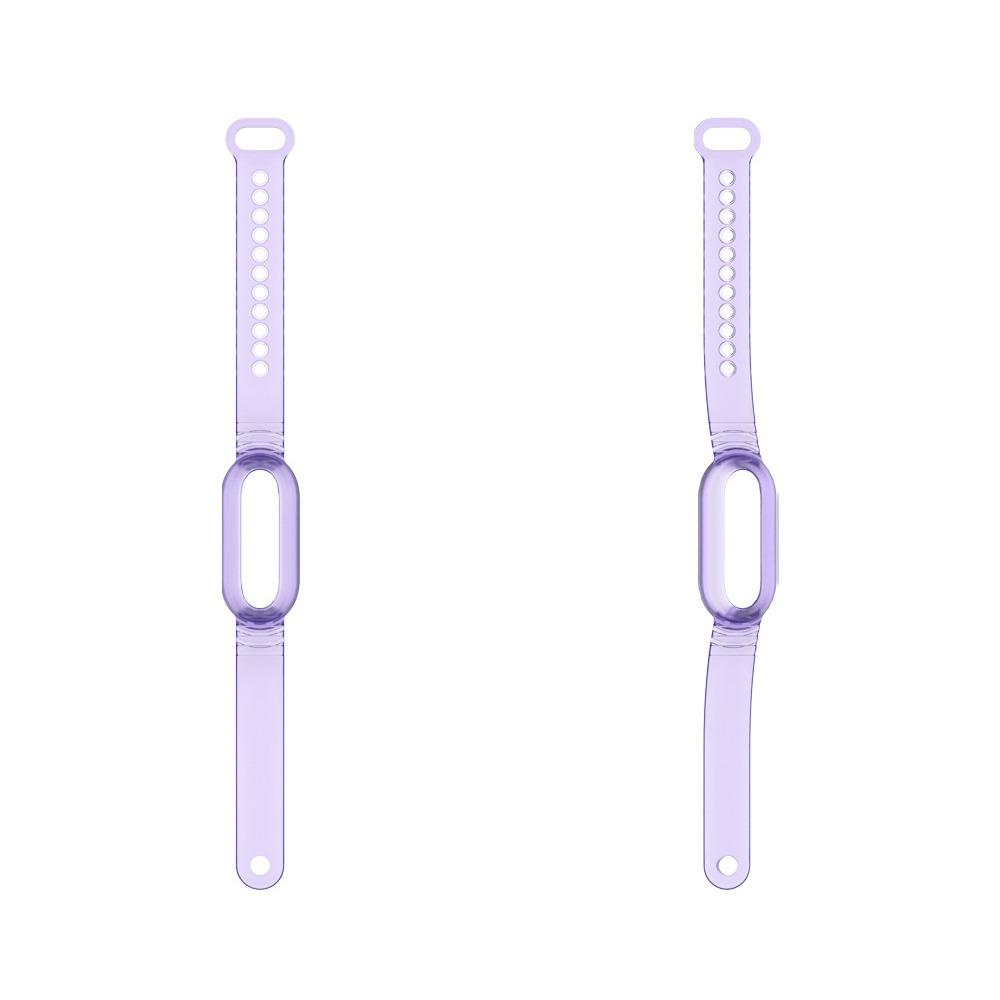 

Transparent Voice Recorder Case Waterproof Band Strap Protective Cover for PLAUD NotePin AI фіолетовий