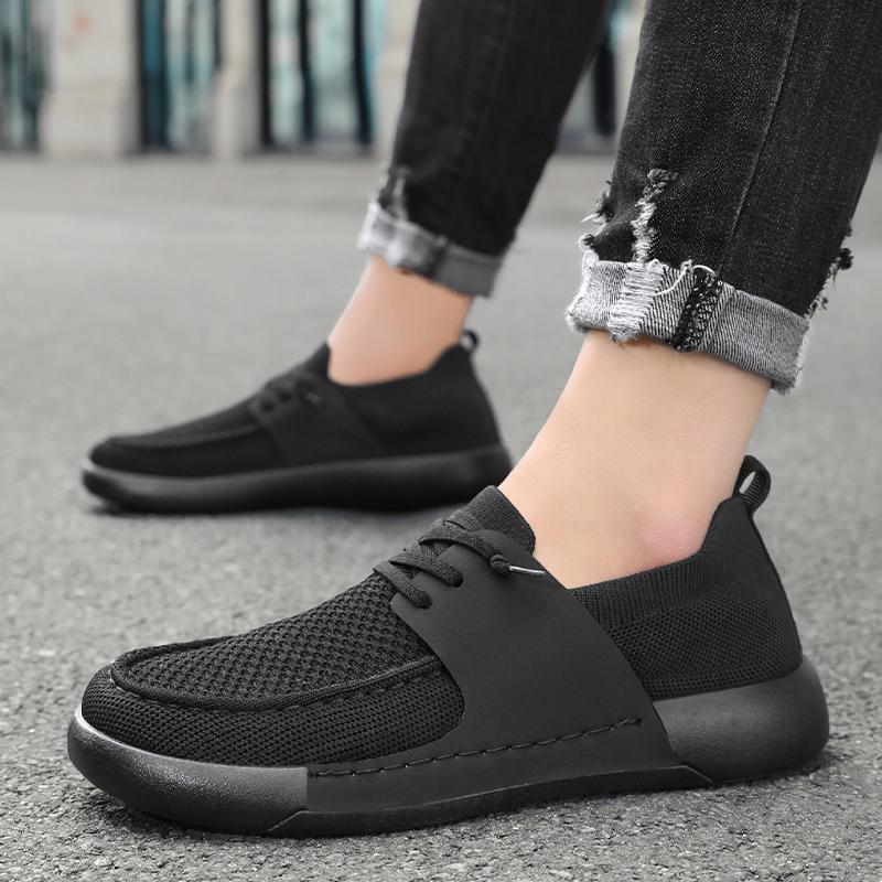 MAEDEF Man Shoes Grey Casual Shoes Male Flat Shoes Summer Comfortable Mesh Breathable Walking Driving Shoe Man Sneakers Footwear