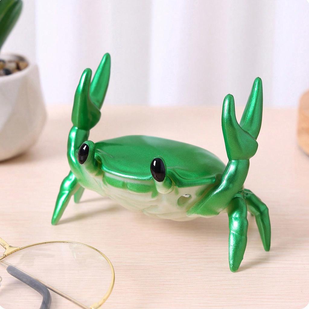 1pc Crab Shaped Art Decoration, Cartoon Animal Shaped Multifunction Decorative Object For Home Decoration