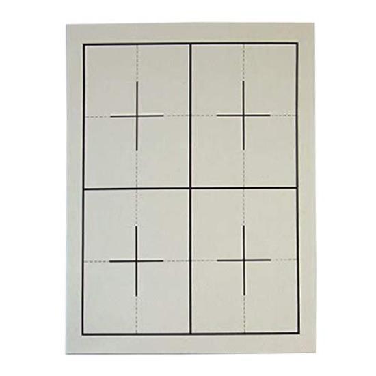 

Set of 10 Calligraphy Desk Beauty No Name Beige Pads, Size, 4-6 Character, Double-Sided Ruled, Frame, бежевий