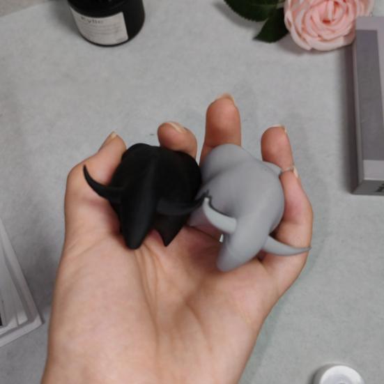 3D Printed Bull Figurine, Mini Bull Animal Statue, Collectible Desktop Ornament for Shelf, Home, Office, Desk Decor