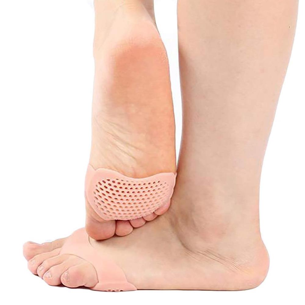 6 Pairs Silicone Forefoot Pads Gel Metatarsal Cushioning for High Heels Pain Relief for Morton’s Neuroma and Blisters Unisex Breathable Foot Care Kit