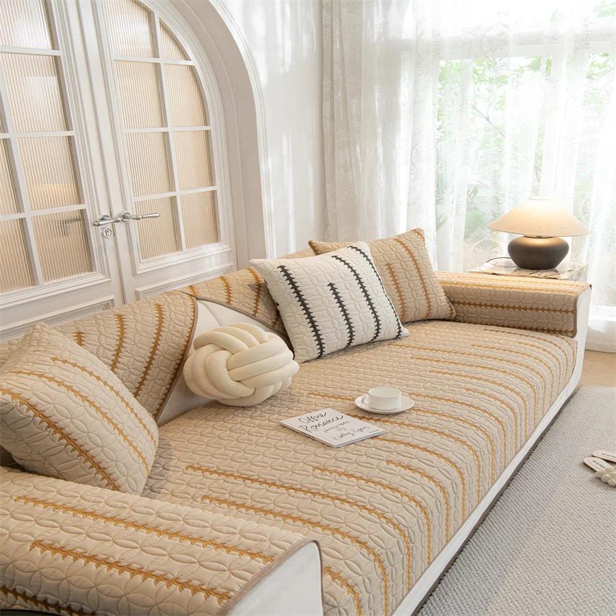 

Подушка для дивана Four Seasons, универсальный нескользящий чехол для подушки, простой тканевый чехол Advanced Sense, однотонный чехол для дивана, полотенце на спинку 45x45cm pillowcase