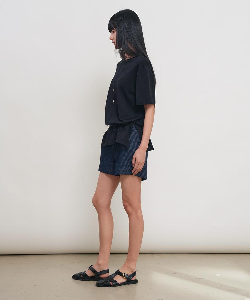 GENERALIDEA Temperature Cut Cool Loose Fit Knit T-Shirt [Black] / Gf2Lkp538