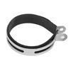 Motorcycle Exhaust Pipe Clamp Fixed Ring Stainless Steel Clip with Rubber Strip Universal Parts