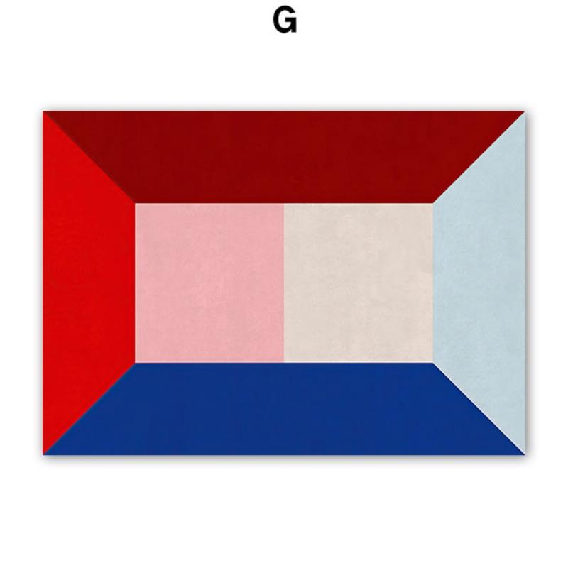 Girl Dance Coffee Wine Dog Flower Leaf Geometry Wall Art Canvas Painting Abstract Posters Prints Pictures For Living Room Decor