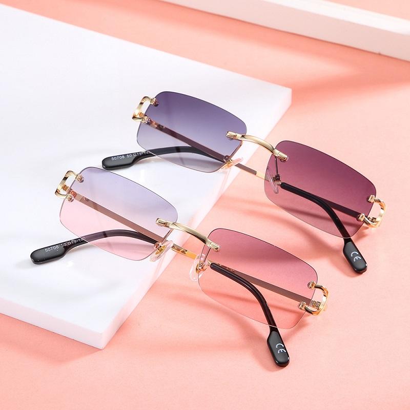 Vintage Square Metal Sunglasses UV400 Protection Luxury Brand Design for Women Men Mirror Lens Gafas De Sol