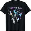 DANS ÄR LIVET Balettdans Citat Ballerina Dansare Grafisk T-shirt