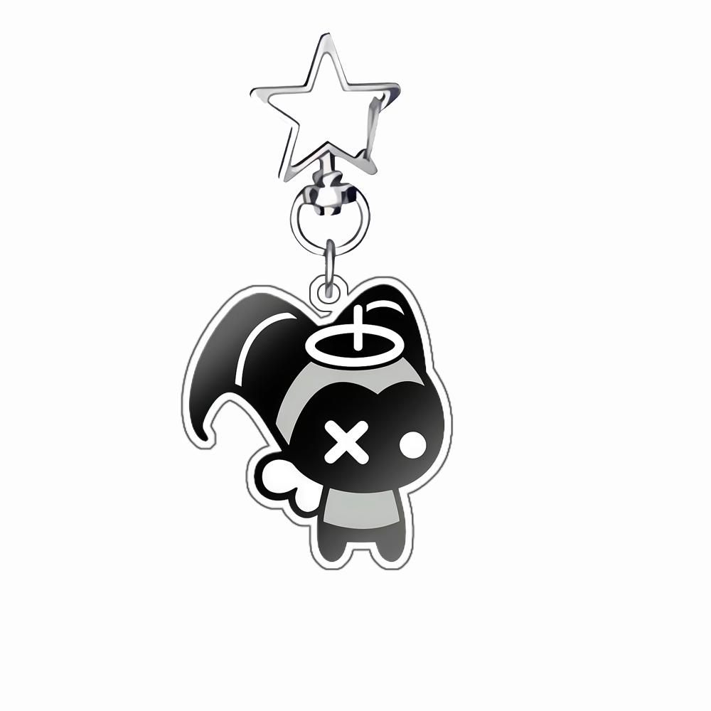 6Cm Acrylic Keychain for Hazbin Hotel Vox Alastor Niffty Keychain Backpack Pendant Ornament Collection Exquisite Gift