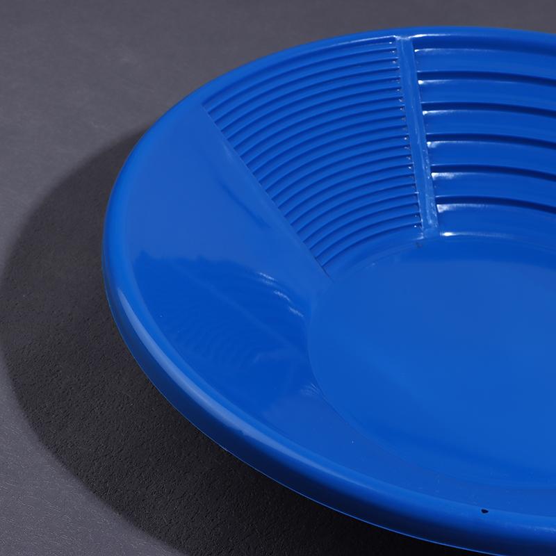 Plastic Gold Pan With Riffle Design Ergonomic Gold Panning Tool For Gold Mining Metal Detect Outdoor Wash Gold Panning Equipment