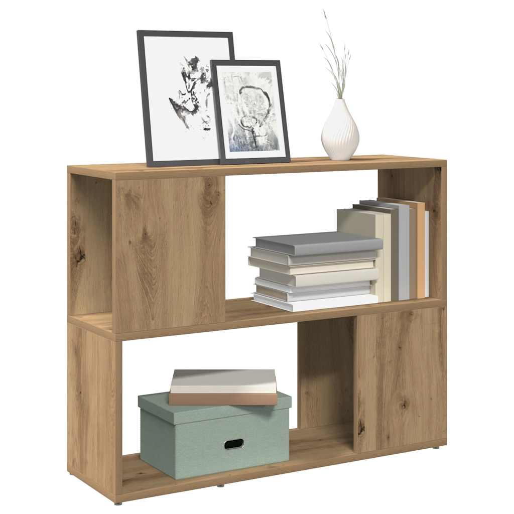 Bookshelf Room Divider Artisan Oak 80 x 24 x 63 cm