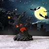 Scary Tree Spooky Tree Face Sculpture Realistic Tabletop Ornament Indoor Outdoor Halloween Decoration For Party Haunted House
