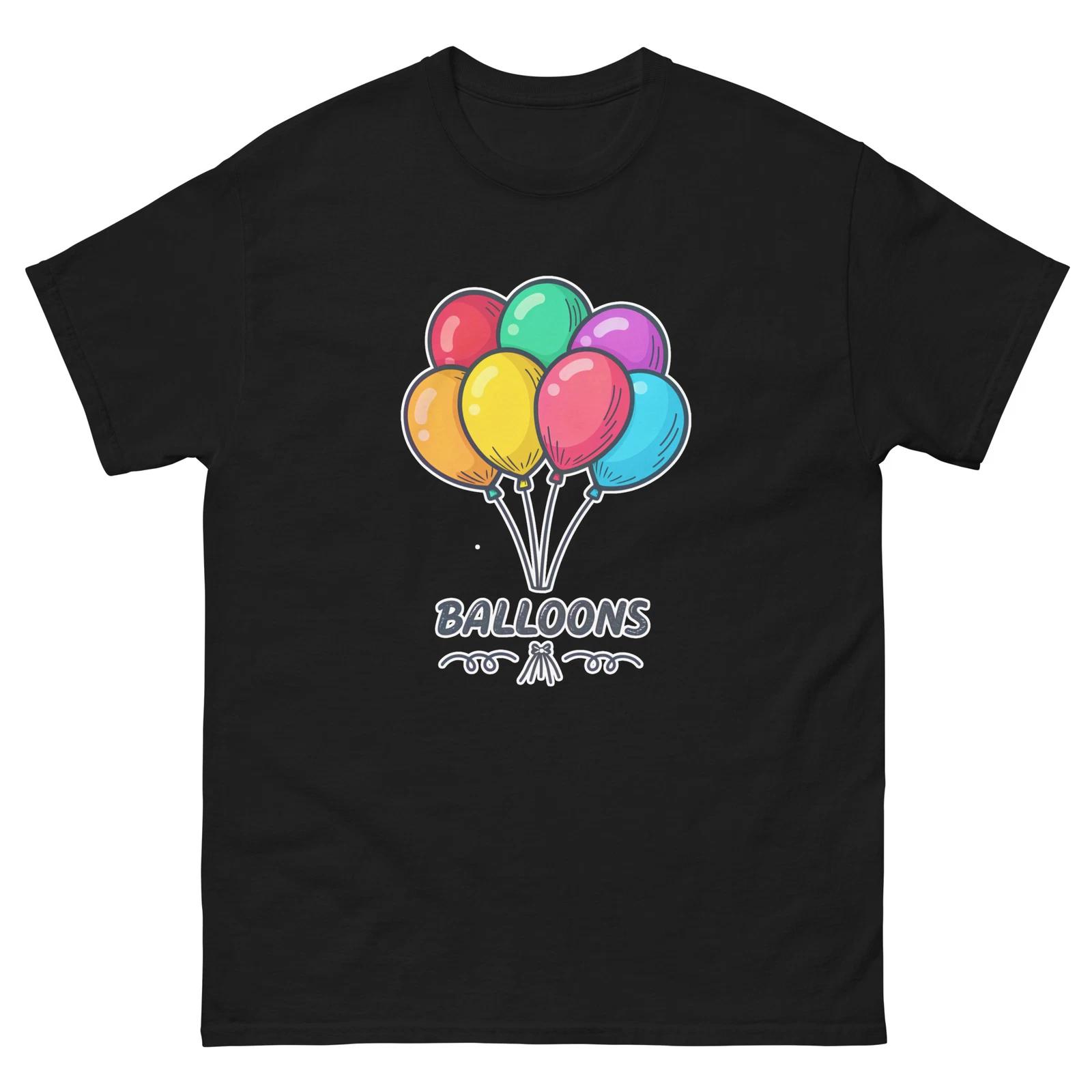 Balloons Party Supplies Items Birthday Event T-Shirt S