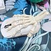 1Pcs/1Pair 3D Printed Realistic Flexible Joint Skeleton Hand Model Ghost Halloween Party Decoration Home Ornament