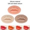 3 Pcs 3D Silicone Lips Elastic Semi Permanent Soft Real Skin Touch Feeling Fake Lips Tattoo Practice Lips