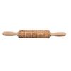 Square Grid Patterned Roller Laser Engraved Embossed Wooden Rolling Pin Cookies Mold   Dough