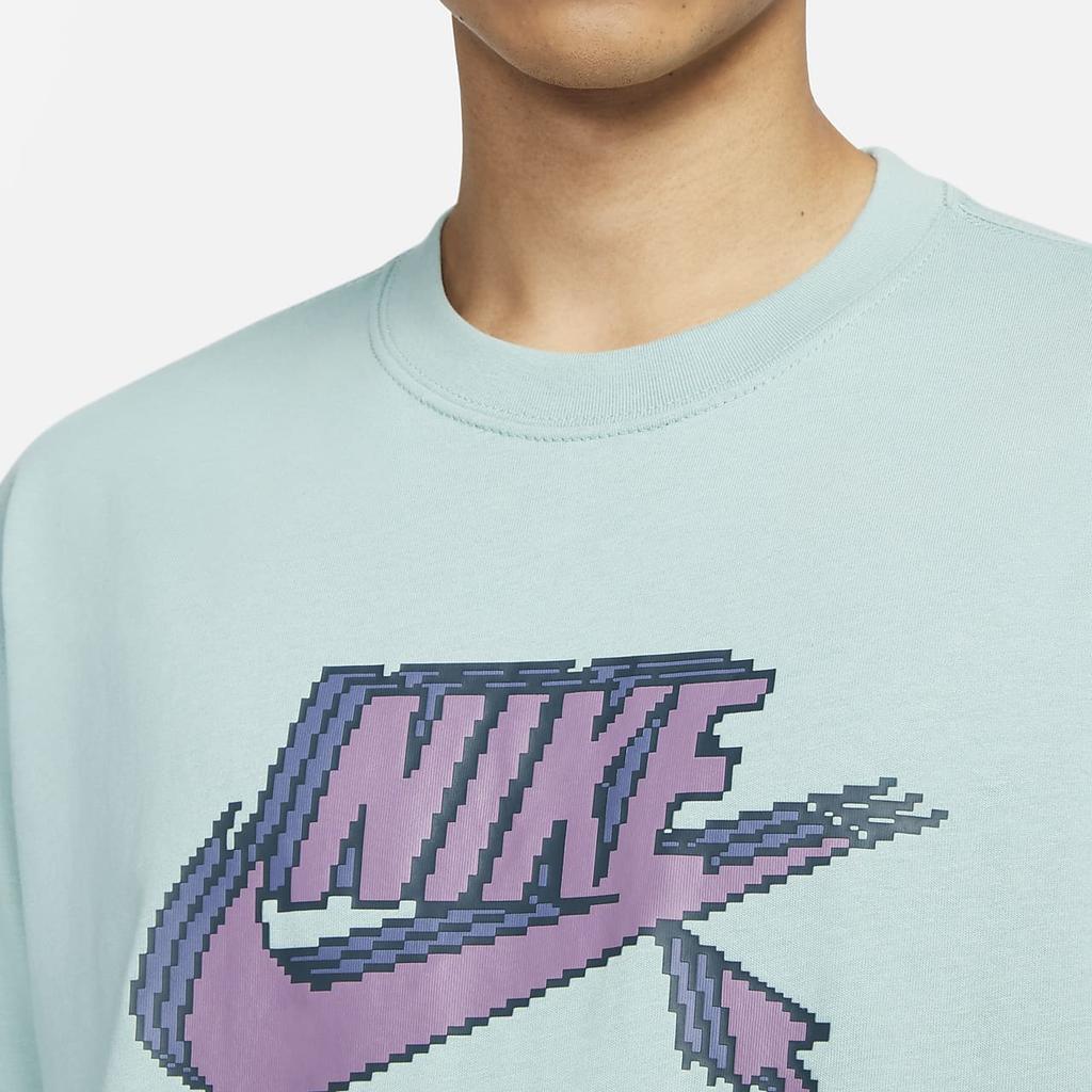 Nike Sportswear Letter Logo Print Loose Short Sleeve T-Shirt Men Tops Mineral FD1297-309
