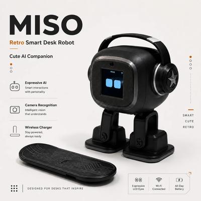 Emo Robot AI | Sterowanie Głosowe, Interakcja Emocjonalna, Inteligentny Chatbot, Rozpoznawanie Kamery, Śpiewający i Tańczący Inteligentny Robot Zabawka Prezent