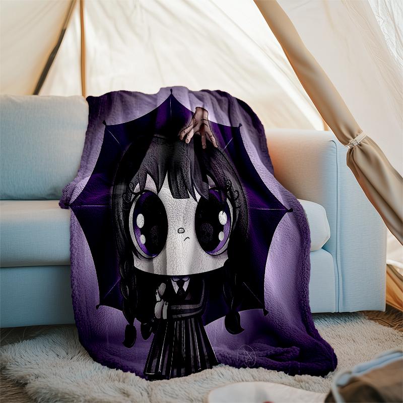 Wednesday Addams Printed Throw Blanket—soft,warm;versatile Blanket for All Seasons—perfect As &air-conditioning Throw,nap Blanket