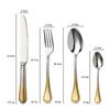 304 Phnom Penh Hotel Solid Forged Steak Knife Nordic Style Stainless Steel Commercial Wedding Suit Fork and Spoon Cutlery Set