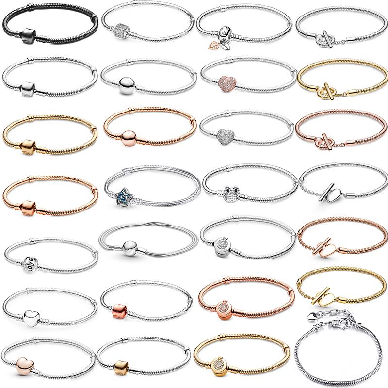 

Стильный роскошный серебряный браслет-цепочка в виде змеи с винтажными браслетами 16-21 см, ювелирные изделия, подарок для женщин и мужчин