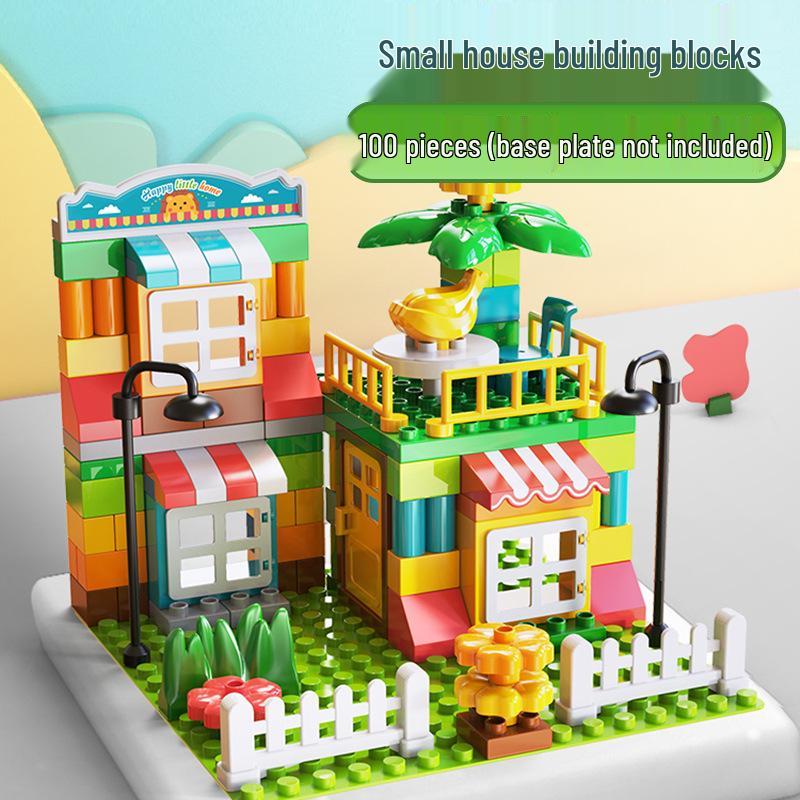 Feile House Slide Building Blocks for Kids 3+ - Hands-on Early Education Toy with Large Parts, Free Shipping