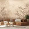 Wallpaper Plants Meadow Beige