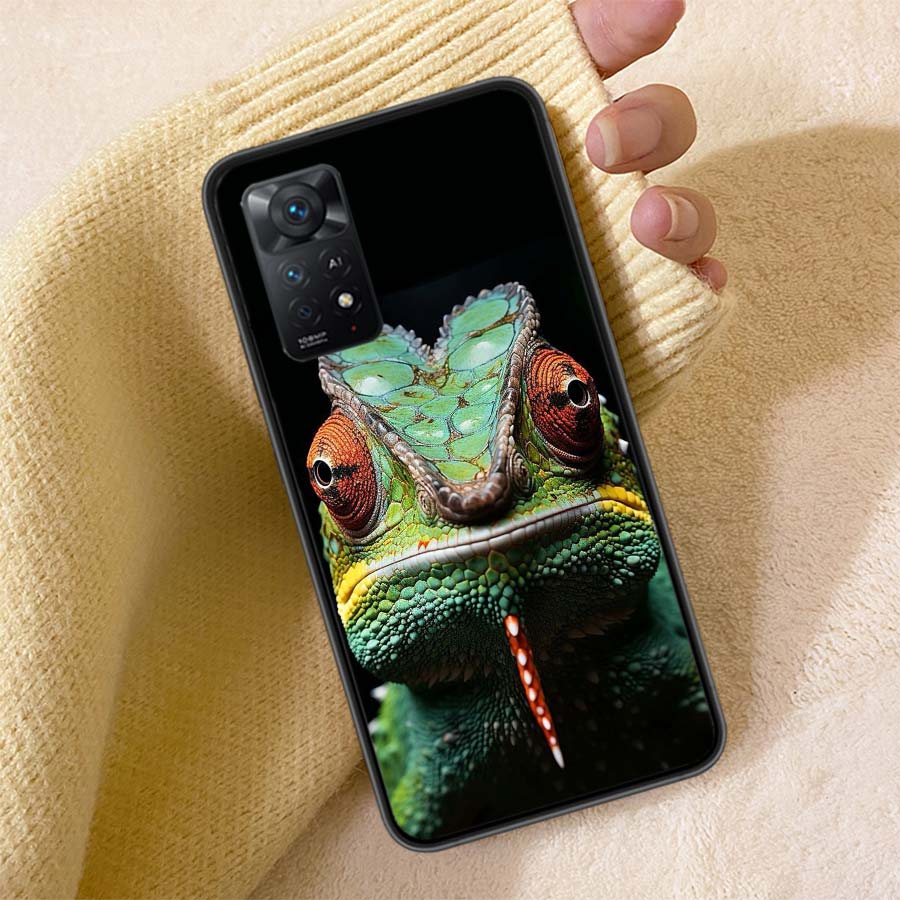 Lizards and Geckos Have Big Eyes Phone Case For Redmi 13C 14C Note 14 13 Pro Plus 12 12C 10A 10C 10 9A 9C 9T 9 8 8A K80 K70 Pro