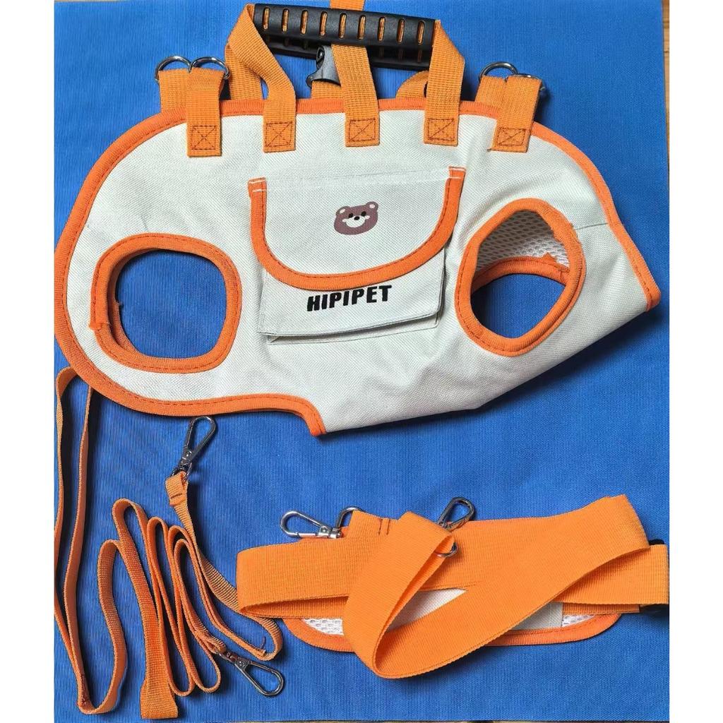 Dog bag when going out Portable breathable traction backpack Portable or carry Crossbody cat dog pet strap artifact