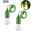 2pcs Hanging Lamp Battery Operated Colorful Green Home