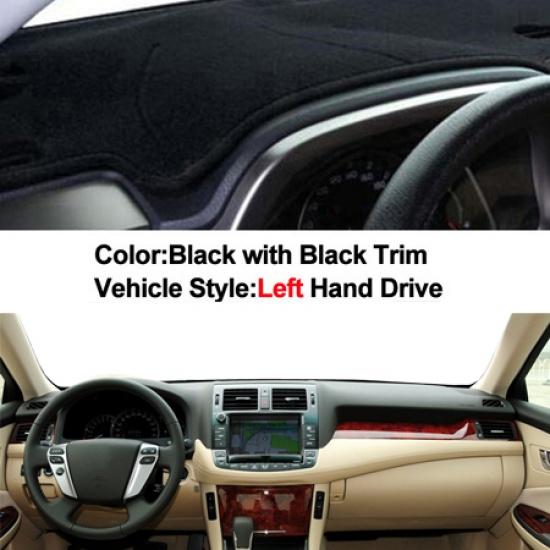 

Для Toyota Crown S200 2010 2011 2012 2013 LHD RHD Автомобильная внутренняя крышка приборной панели, коврик для приборной панели, накидка, коврик для ковра, подушка 2 LHD Black