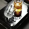 50ml sklenice z broušeného křišťálového skla, opakovaně použitelná, vhodná na whisky a likéry, skleněné nádobí, pro domácí bar, KTV