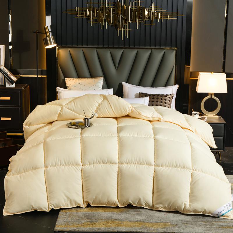 4lbs Quilted Comforter Reversible Fluffy Warm Bed Quilt For Autumn Winter Bedroom Bedding
