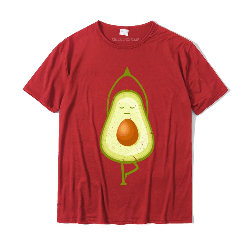 Avocado Yoga Funny Namaste Meditation Vegan Tees Fashion Unisex Tees Slim Fit T Shirts Cotton Casual